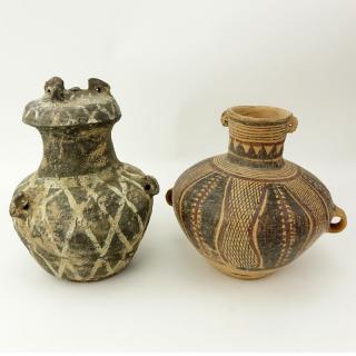 Appraisal: Two Chinese Neolithic Period - Gansu Yangshao Culture Pottery Vessels