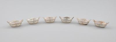 Appraisal: Six Gorham Sterling Silver Nut Dishes Each piece of an