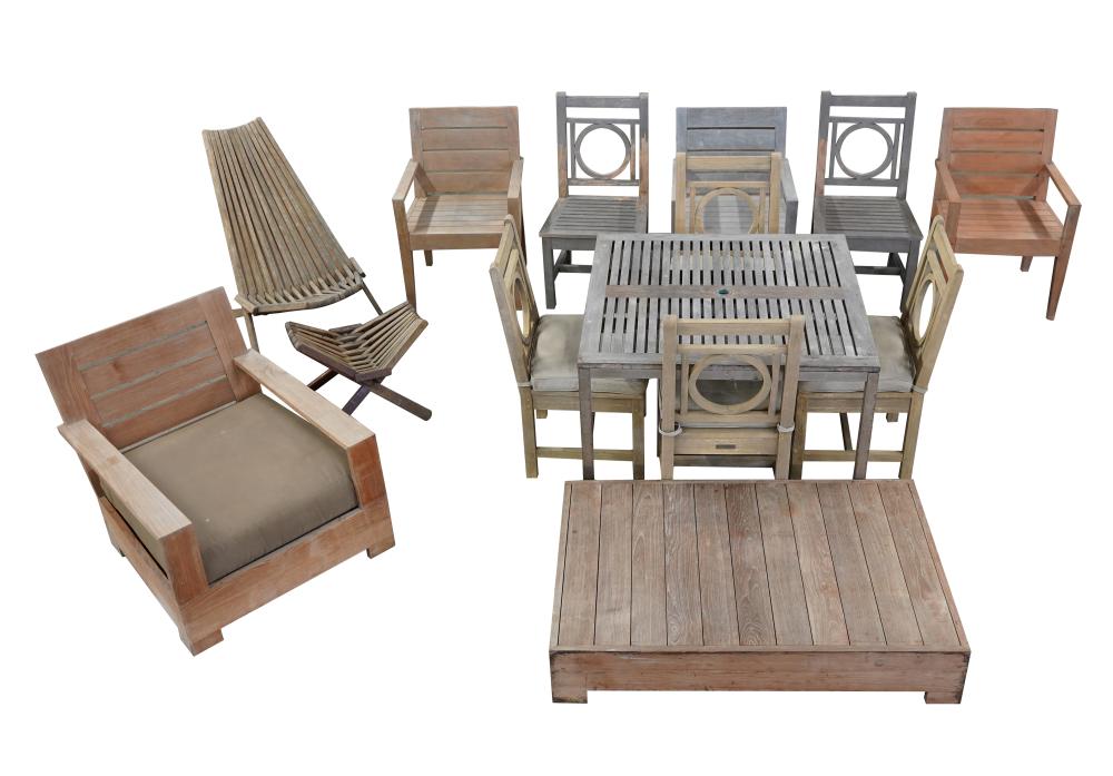 Appraisal: RESTORATION HARDWARE PATIO FURNITUREan assembled set of various designs comprising