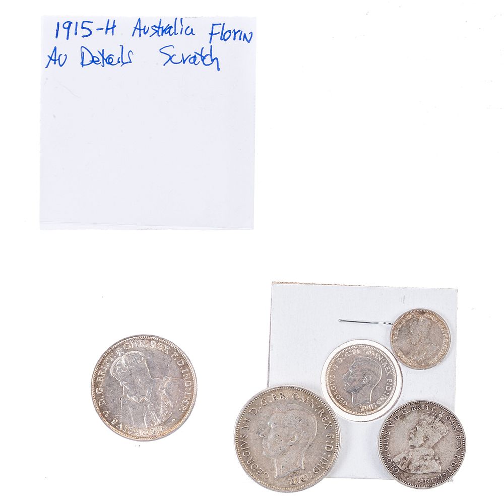 Appraisal: Collection of Silver Australian Coins pence XF -D MS Shilling