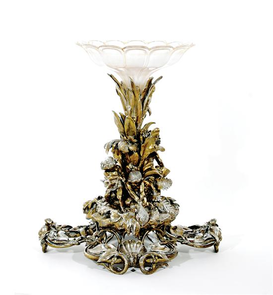 Appraisal: Impressive Napoleon III silvered-bronze centerpiece by Christofle third quarter th