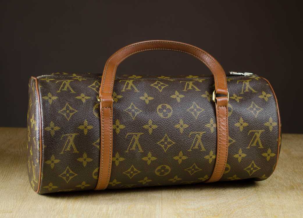 Appraisal: LOUIS VUITTON PAPILLON monogram canvas and leather handles Stamped made