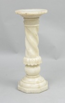 Appraisal: White Marble Classical Column Pedestal circa th Century White marble