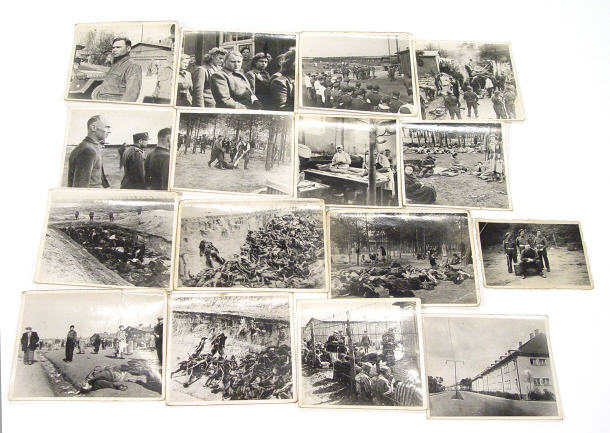 Appraisal: Sixteen World War II military black and white photographs depicting