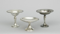 Appraisal: Three Sterling Compotes Including International Silver Rogers and Newport The