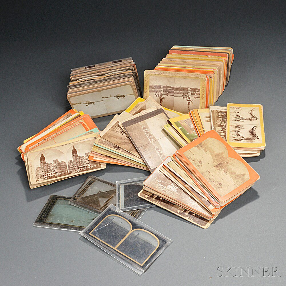 Appraisal: Large Collection of Photographic Stereoscope Cards early th century including