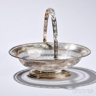 Appraisal: George III Sterling Silver Basket London - Thomas Heming maker