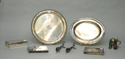 Appraisal: Eight Silver-Plated Table Articles