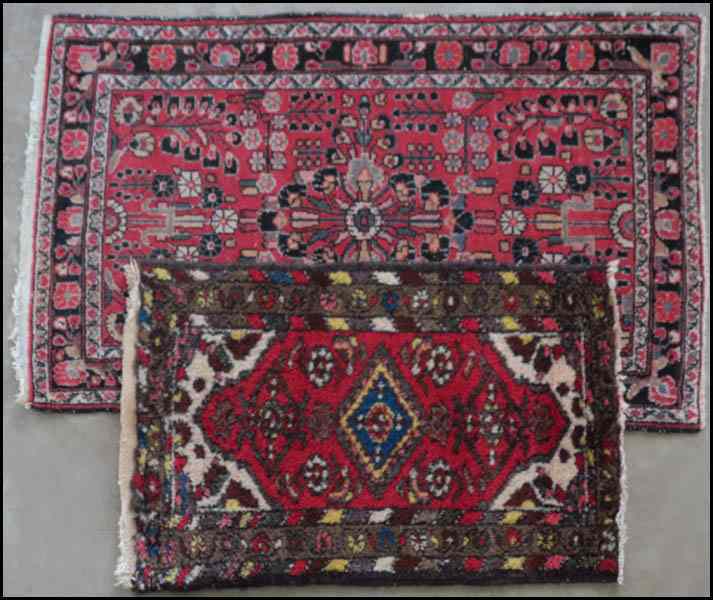 Appraisal: SAROUK RUG Together with a Persian prayer mat ' ''