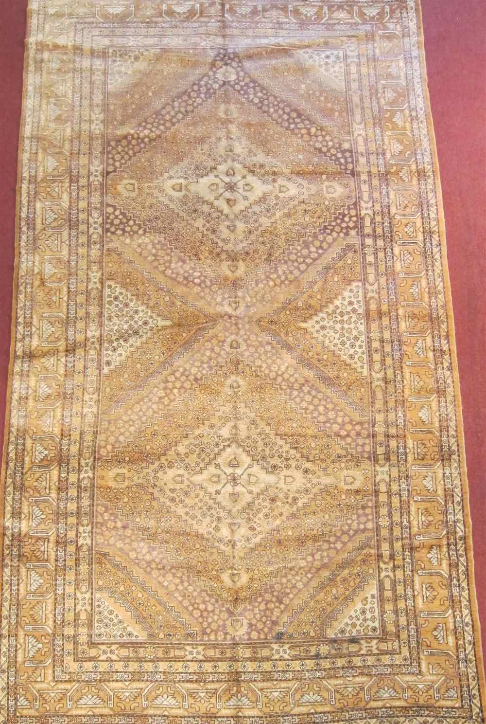 Appraisal: PERSIAN KOTAN WOOL RUG approx ' '' x ' ''