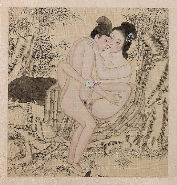 Appraisal: Anonymous th Century A small erotic album Album of twelve