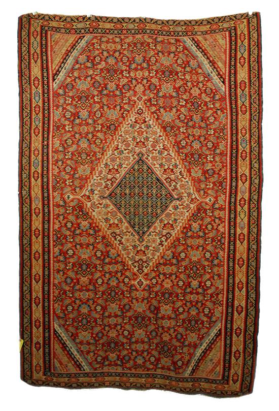 Appraisal: SENNA KILIM Persia circa feet inches x feet inches Provenance