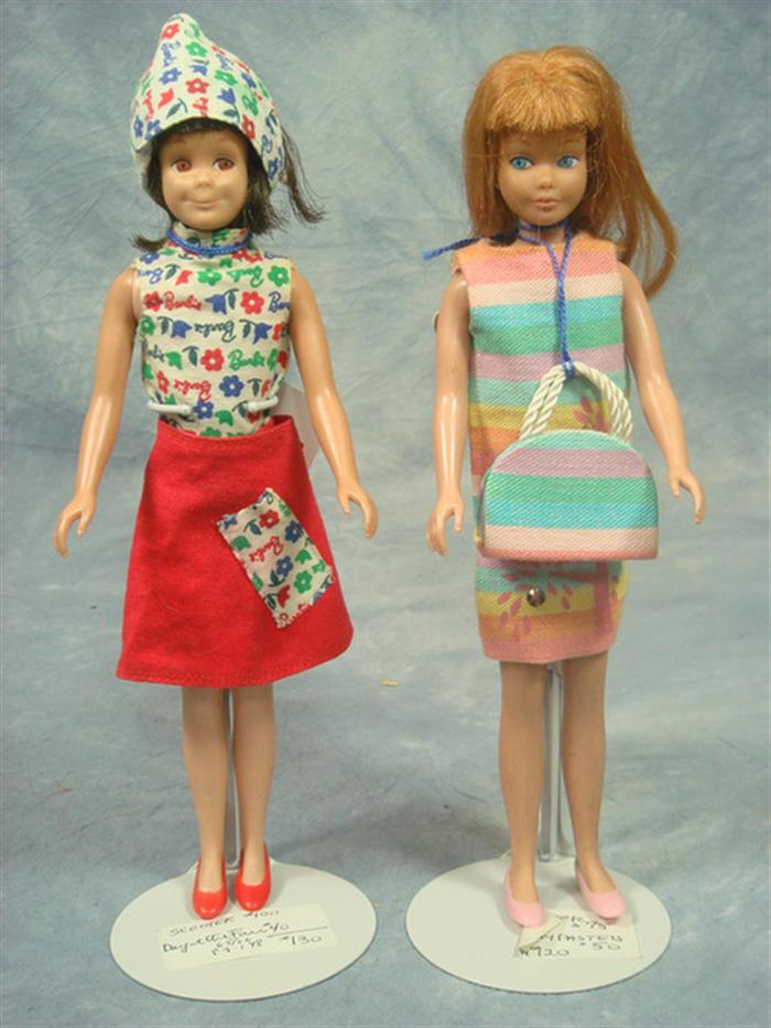 Appraisal: Vintage Skipper and Skooter dolls Redhead and a Brunette original