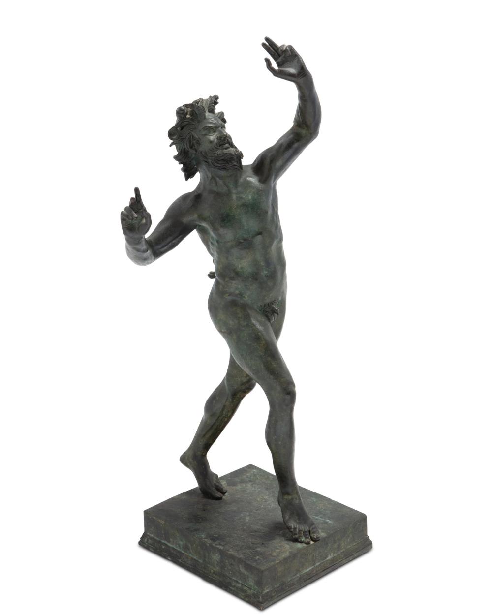 Appraisal: An Italian Dancing Faun sculpture Fourth-Quarter th Century Unmarked The