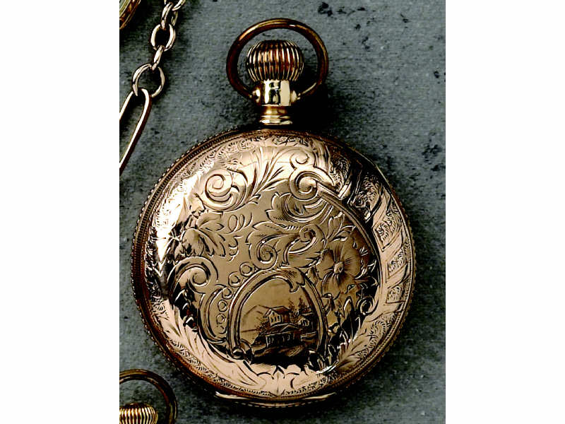 Appraisal: POCKET WATCH Large gold Mermod Jaccard Co pocket watch with