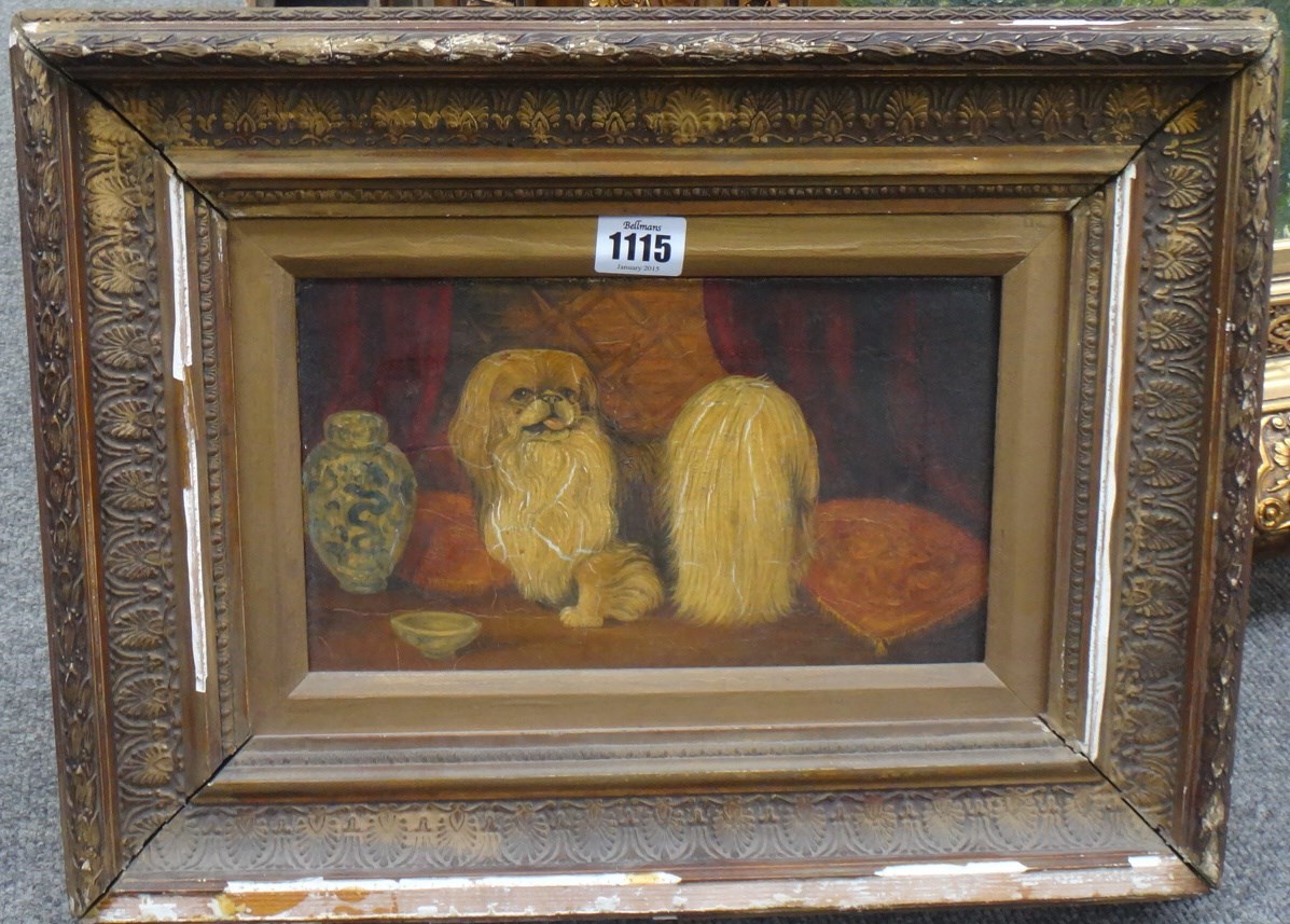 Appraisal: English Provincial School late th century Study of a Pekingese