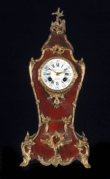 Appraisal: A Louis XV style gilt metal mounted and tortoiseshell veneered