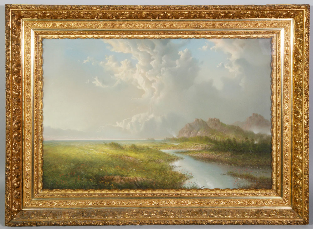 Appraisal: A - Brewerton River Landscape Pastel George Douglas Brewerton American