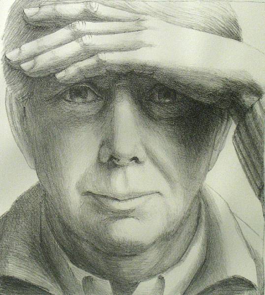 Appraisal: George Tooker American born Self Portrait I G Lithograph on