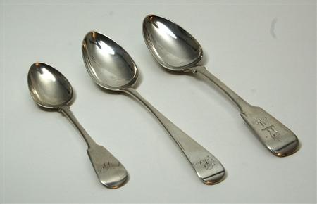 Appraisal: Aberdeen - a collection of Scottish provincial flatware to include