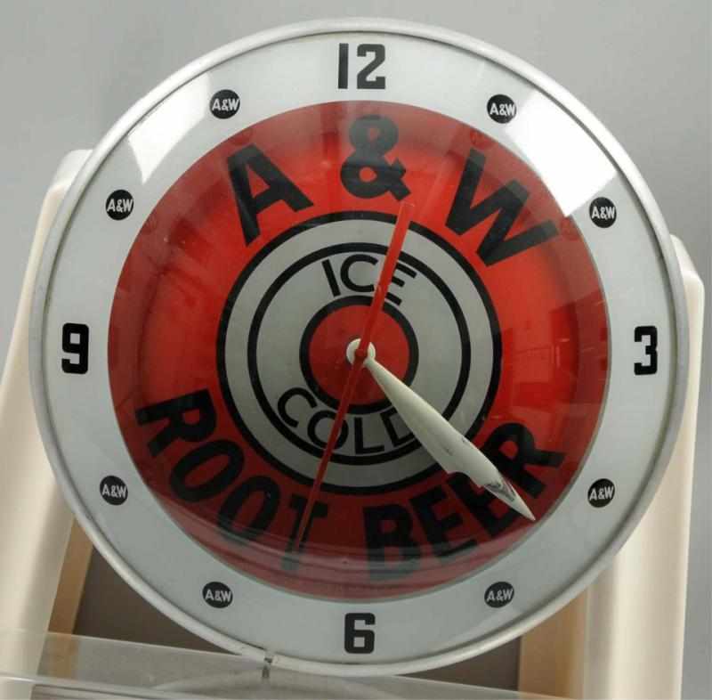 Appraisal: A W Root Beer Double Bubble Light Up Clock Nice