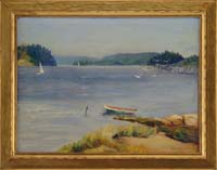 Appraisal: HILDA BENEDICT American Mid th Century THREE NEW ENGLAND LANDSCAPES