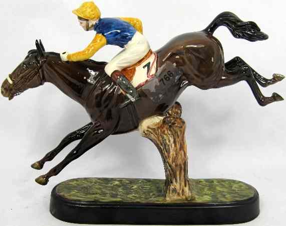 Appraisal: Beswick Jockey on Jumping Horse Steeplechaser