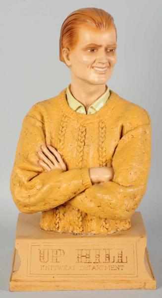 Appraisal: Up Hill Knitwear Man Advertising Figure s Composition Condition Excellent