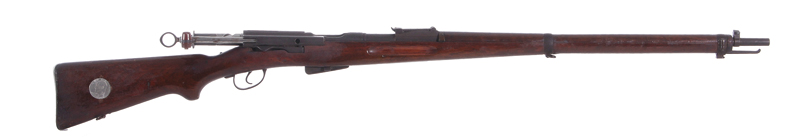 Appraisal: Swiss Vetterli mm rifle SN bolt action original walnut stock