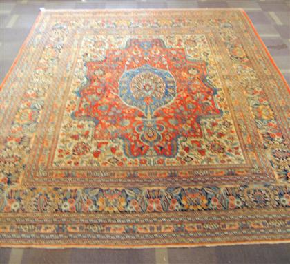 Appraisal: Mashad carpet northeast persia circa st quarter th century ft