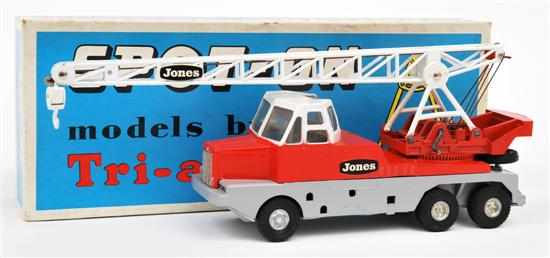 Appraisal: Spot-On Jones Crane white cab and jib red and grey