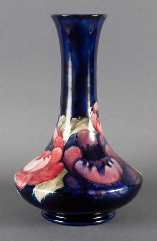 Appraisal: Moorcroft standard glazed art pottery bottle-form vase mid- th century