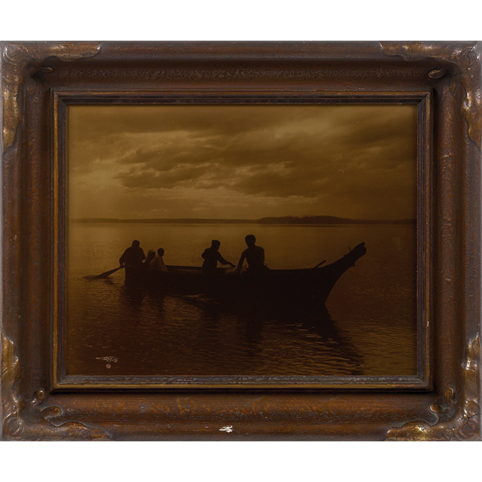 Appraisal: Edward Sheriff Curtis orotone Homeward Bound