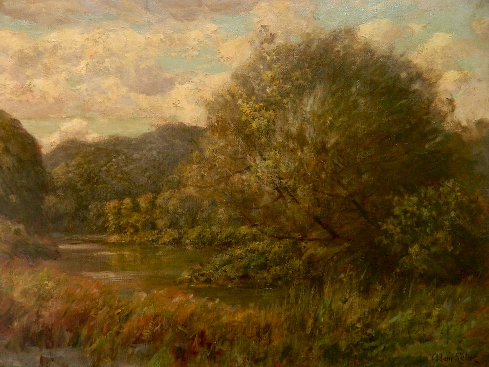 Appraisal: Adam Lehr oil Adam Lehr American - - Landscape with