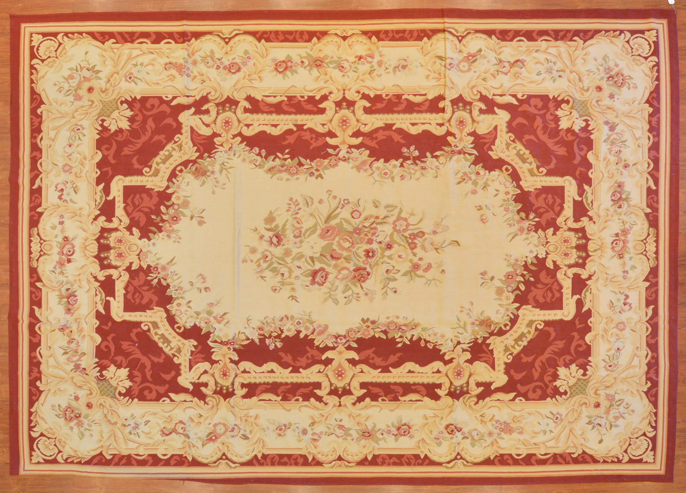 Appraisal: AUBUSSON CARPET CHINA X Modern hand-knotted wool pile