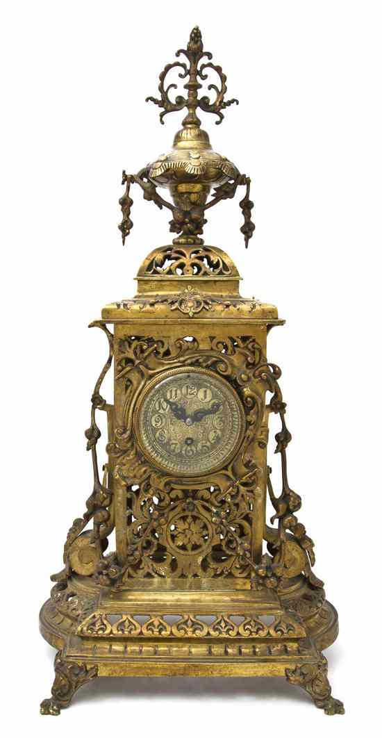 Appraisal: A Neoclassical Cast Metal Mantel Clock having an urn form