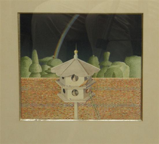 Appraisal: John Morley - 'Dove Cot' signed and dated watercolour PROVENANCE