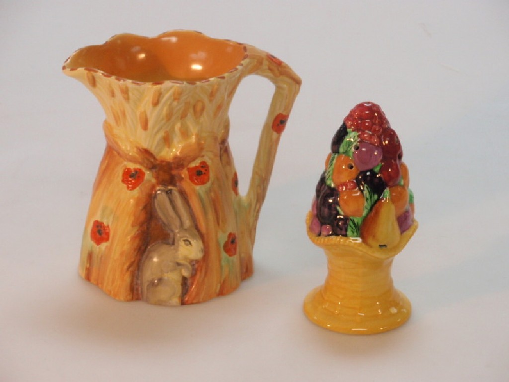 Appraisal: A Burleigh ware rabbit harvest jug and a Carlton ware