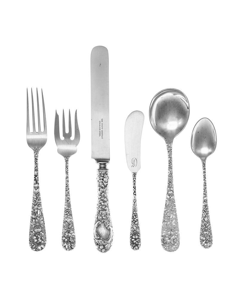 Appraisal: An American Silver Flatware Service An American Silver Flatware Service