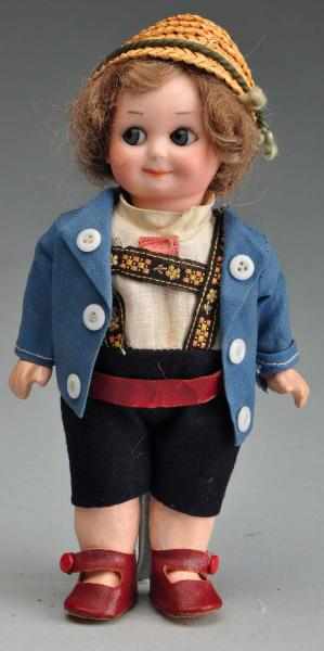 Appraisal: Winsome A M Googly Doll Description German bisque socket head