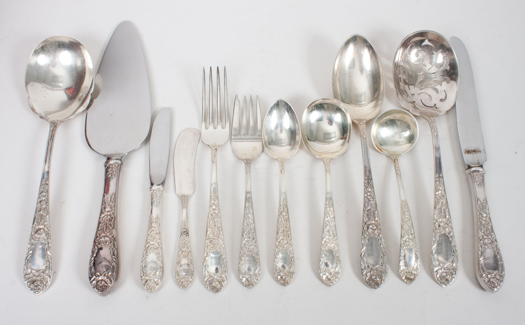 Appraisal: S Kirk Son Rose sterling silver flatware circa pieces comprising