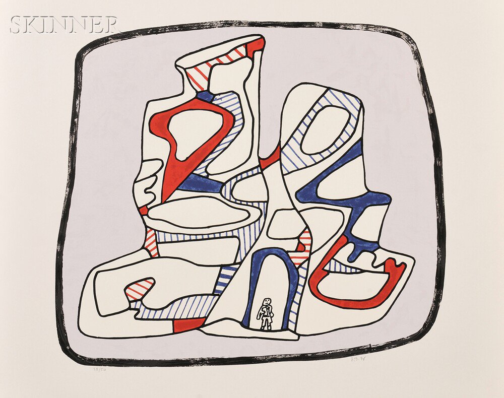 Appraisal: Jean Dubuffet French - Immeuble edition of Webel Initialed and