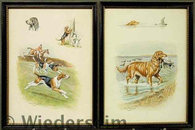 Appraisal: Megargee Edwin American New York - set of eight canine