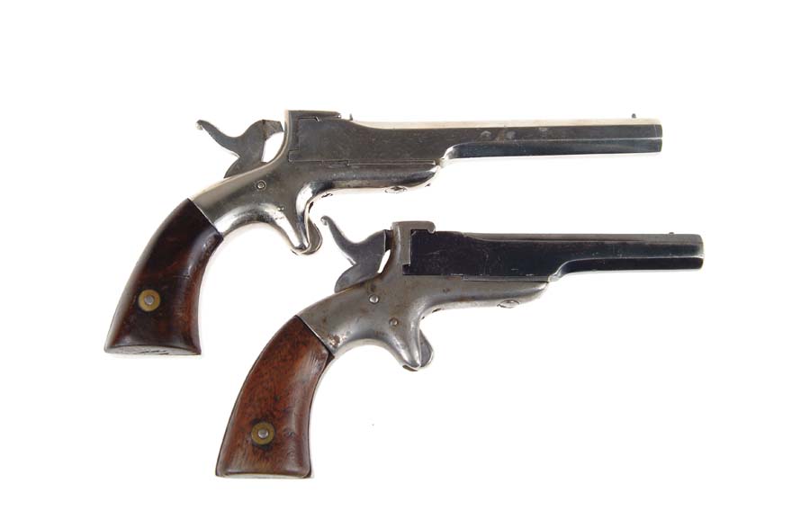 Appraisal: LOT OF TWO ALLEN WHEELOCK SINGLE SHOT PISTOLS Cal SN