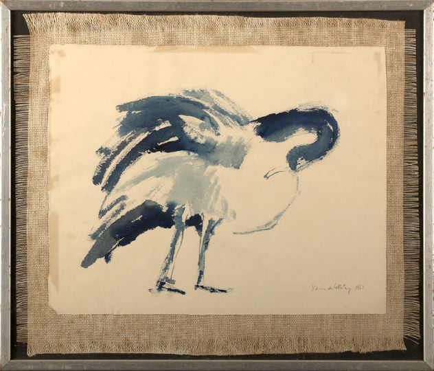 Appraisal: Xavier de Callatay American New Orleans - Goose watercolor paper