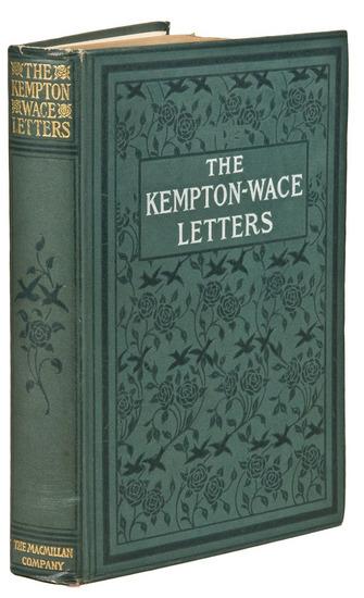 Appraisal: LONDON Jack The Kempton-Wace Letters New York The Macmillan Company