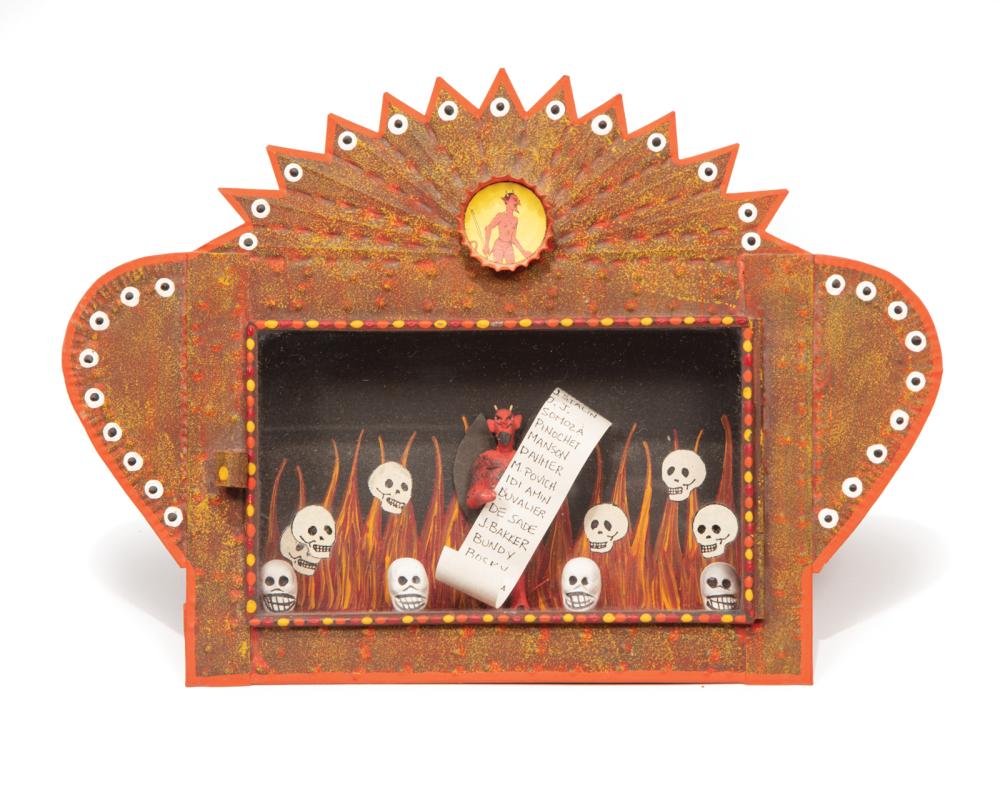 Appraisal: Mexican Folk Art School th c Lista del Diablo mixed