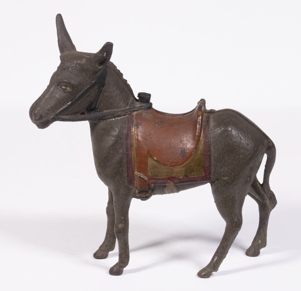 Appraisal: A C WILLIAMS DONKEY FORM STILL BANK Early th c