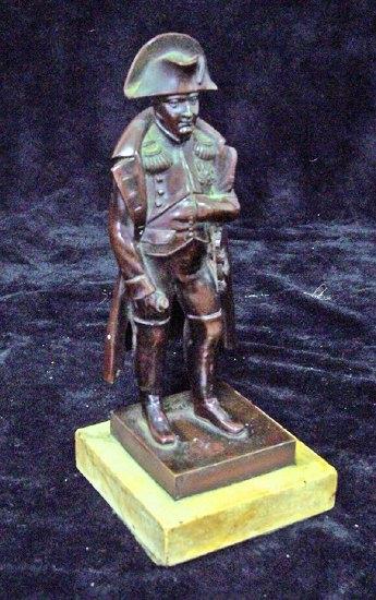 Appraisal: A bronze figure of Napoleon cm high