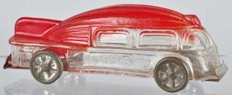 Appraisal: Glass Car of the Future Candy Container Description Made by